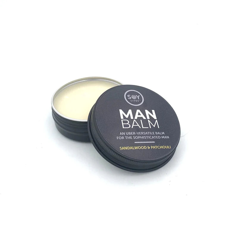 Man Balm w Sandalwood + Patchouli